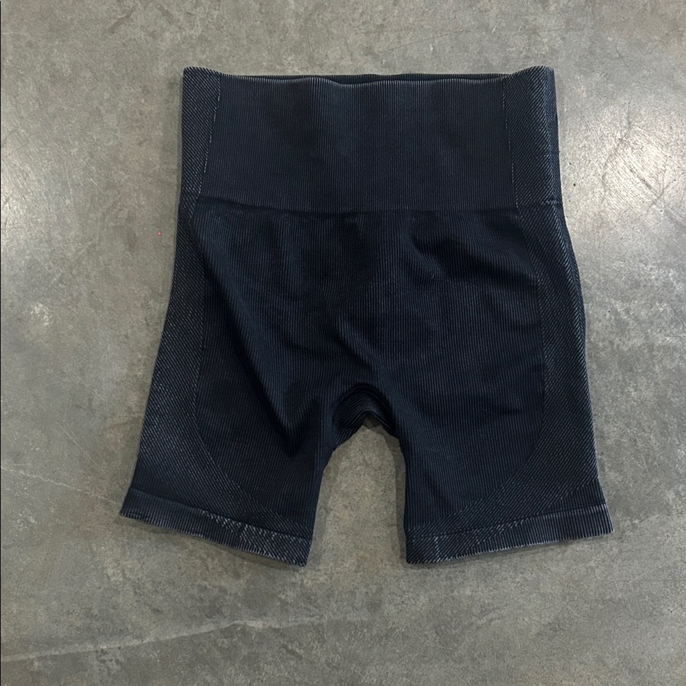 Black High-Waisted Shorts